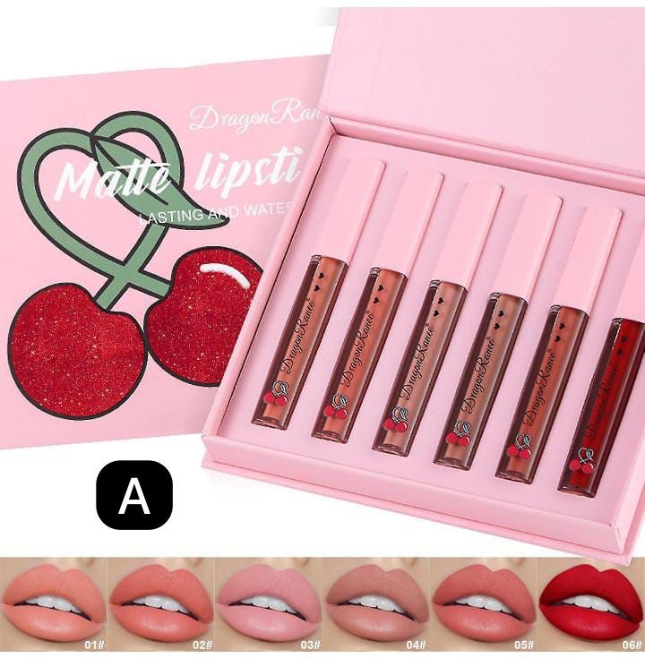 Dragon Ranee 6 piece lipgloos set nude and fashion shade