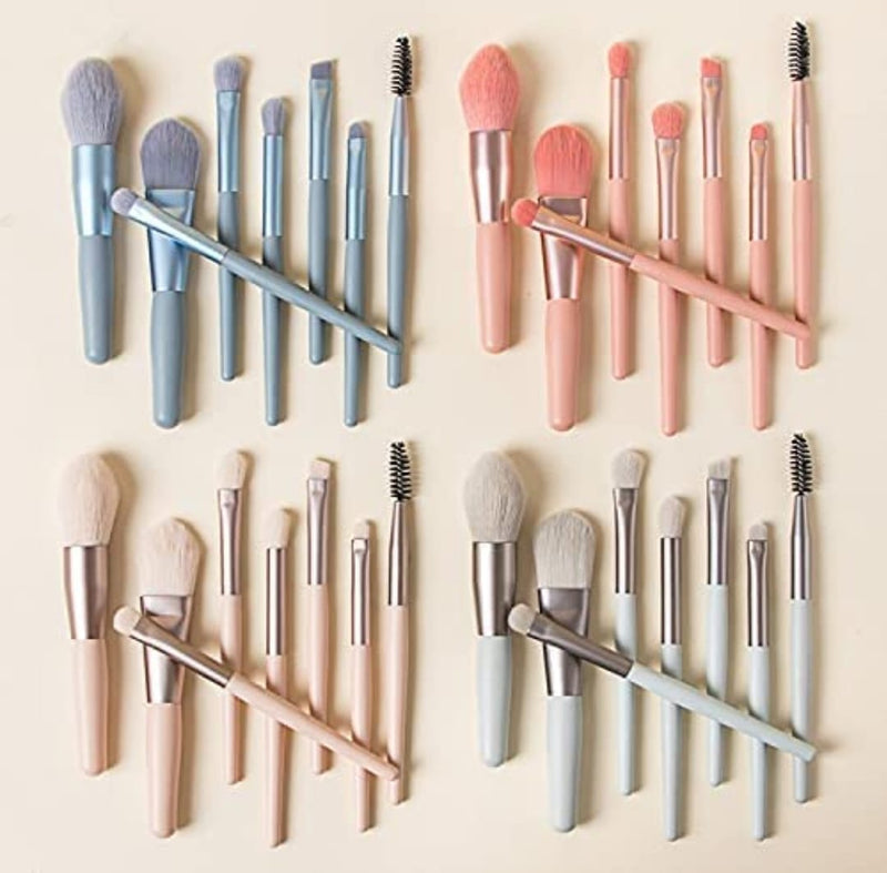 8 piece makeup brush set